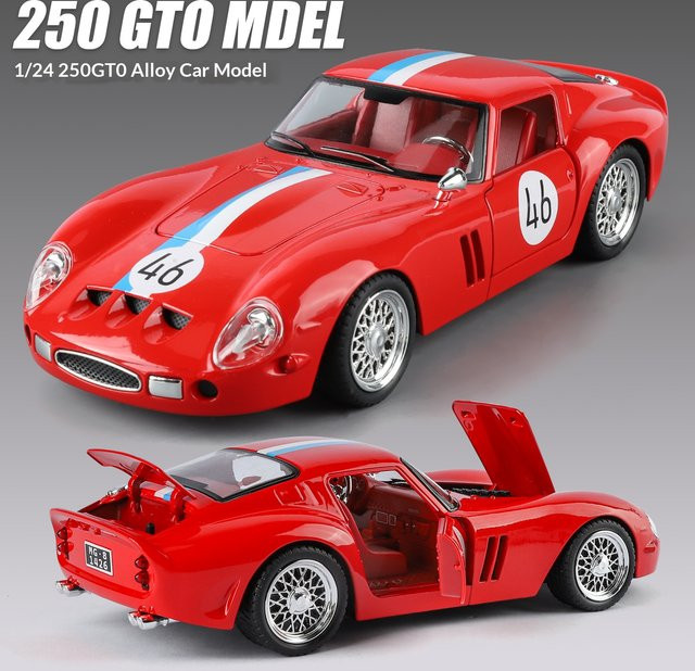 Maisto 250-GTO Automodell, 1:24, mit Licht und Sound, rot - Bild 1