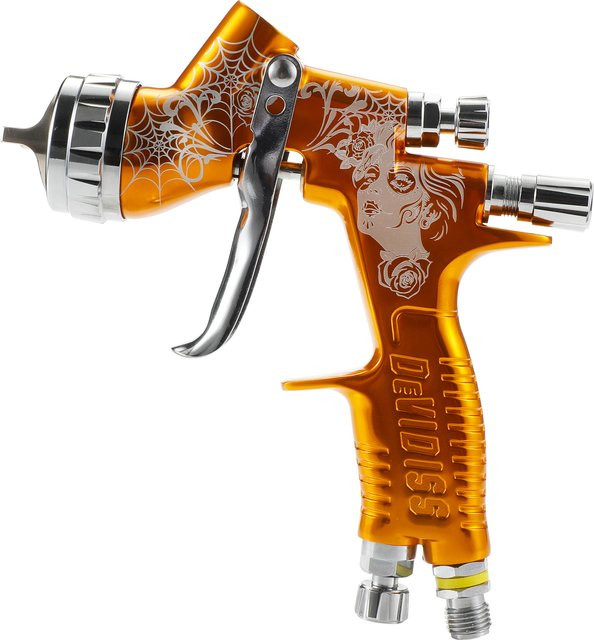 Devi HYFIRE Pro Lite Spritzpistole in Orange mit 1,3 mm Düse und 600 ml Kapazität - Bild 1
