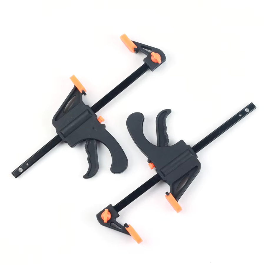 SLADE 5er Set Holzbearbeitungs-Klemmleisten mit Hartgriff in Schwarz, 4 Zoll Schnelleinschub-Ratsche für Tischler und DIY-Projekte - Bild 2