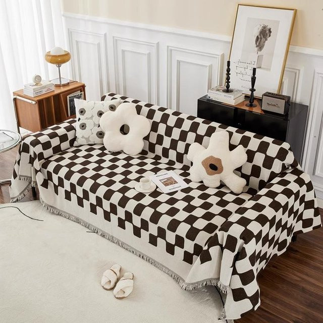 Super Six Chenille Sofa-Überwurf als universelle Schutzdecke für alle Jahreszeiten, B/B: 180 x 130 cm - Bild 1
