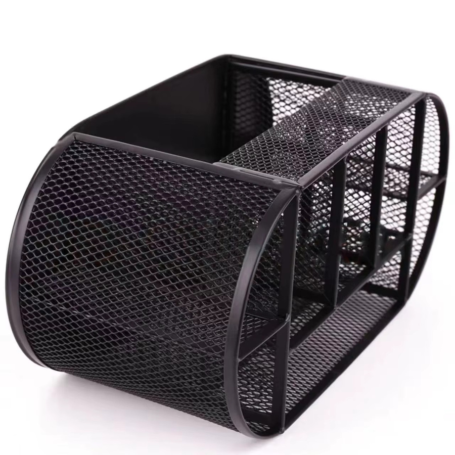 Multifunktionaler Stifthalter aus Metall in Schwarz als kreative Desktop-Aufbewahrungsbox für dein Büro - Bild 6