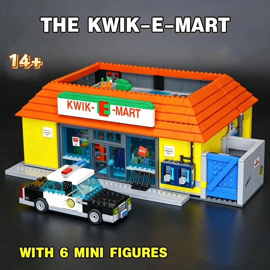 LEGO Virginia Kwik-E-Mart Convenience Supermarket, Baustein-Puzzle-Modell, 2179 Teile, ab 14 Jahren - Bild 2