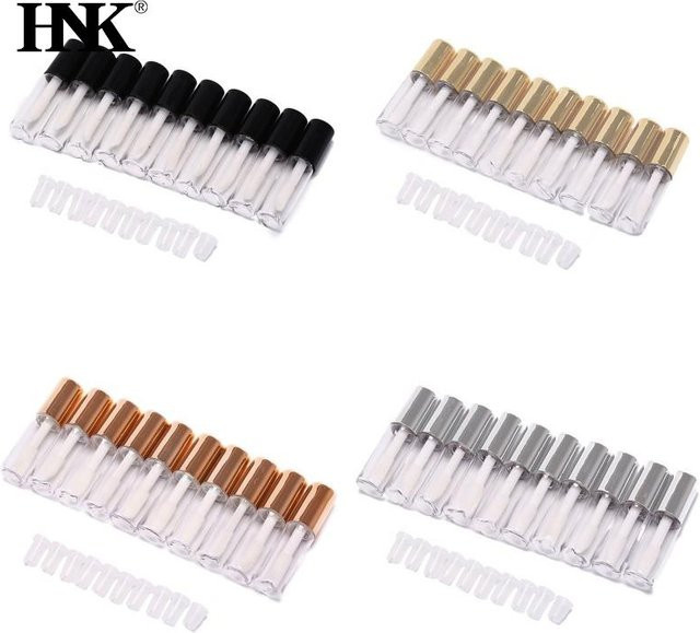 HNKMP Lip Gloss Probenflaschen, 1,2 ml, 10 Stück, Rosegold - Bild 1