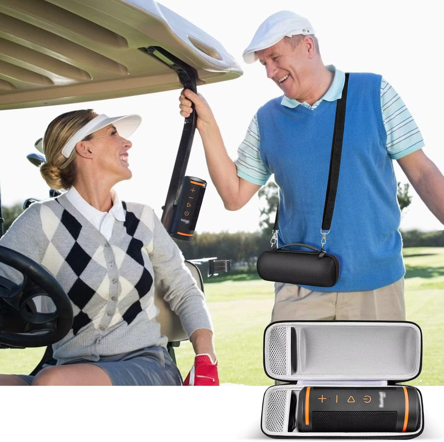 Schutztasche Paiyule in Schwarz kompatibel mit Bushnell Wingman 2 und Wingman Golf GPS-Lautsprecher - Bild 6