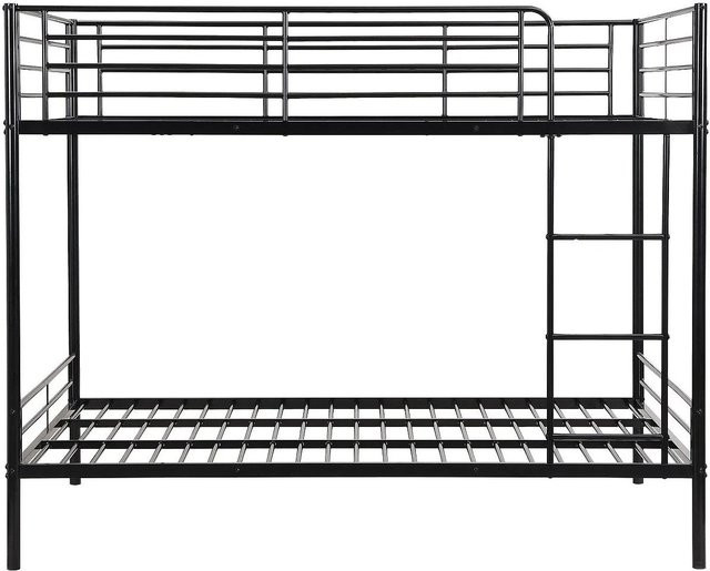 Vente-unique Etagenbett Duotis aus Metall in Schwarz B/T/H: 120 x 190 cm - Bild 1