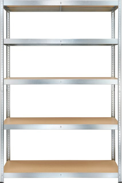 PARKSIDE Schwerlastregal aus verzinktem Stahl mit HDF-Böden, H x B x T: 180 x 120 x 40 cm - Bild 1
