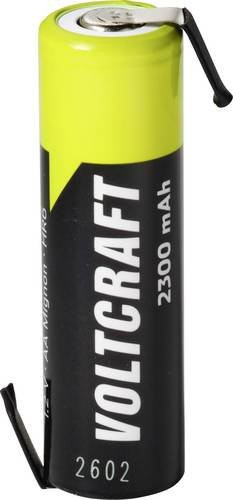 Voltcraft Mignon AA Akku NiMH 1.2V mit Z-Lötfahne, 2300 mAh, hochstromfähig - Bild 1