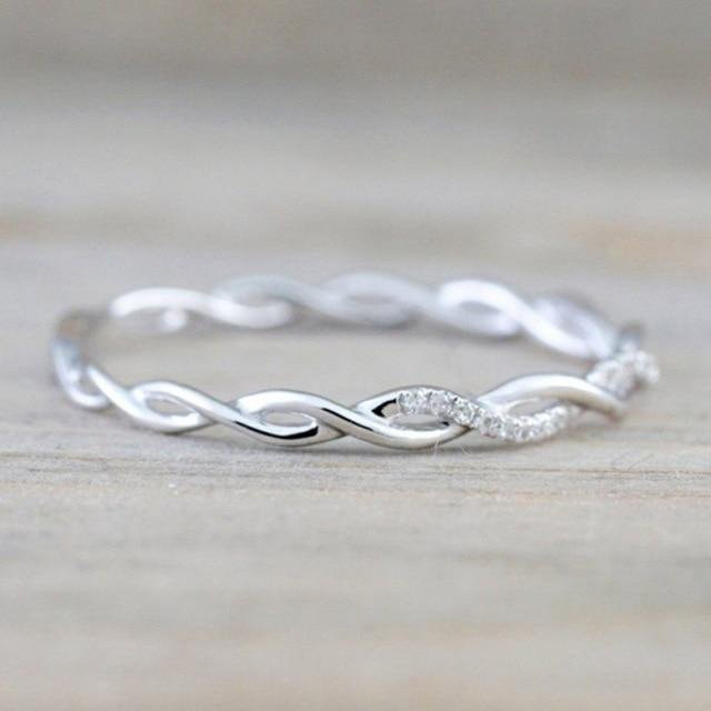 YIRAN Jewelry Ring 925 Silber, Zirkonia, Damen, Vintage - Bild 1