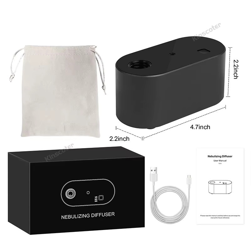 Kinscoter Elektrischer wasserloser Aromatherapie-Diffusor in Schwarz - Bild 5