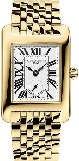 Frederique Constant Armbanduhr Classics Carree, Quarz, Edelstahl, Silber, Unisex - Bild 1