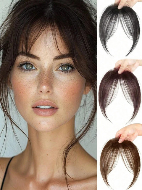 AOOSOO HAIR Syntheseperücke mit Pony, Haarverlängerung, Clip-in - Bild 1