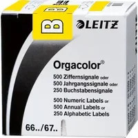 Leitz Buchstabensignal Orgacolor gelb zur Markierung aus Papier - Bild 1
