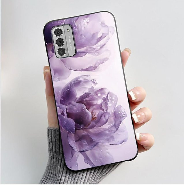 Nokia G42 5G 2023 Silikon Handyhülle in Purple, Stoßfeste TPU Schutzhülle - Bild 1