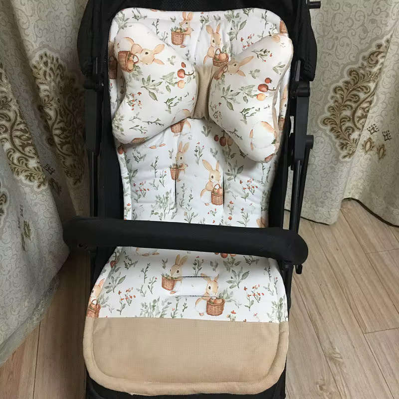Warmes Baumwollkissen für Baby und Kinderwagen in Mehrfarbig, rechteckig - Bild 4