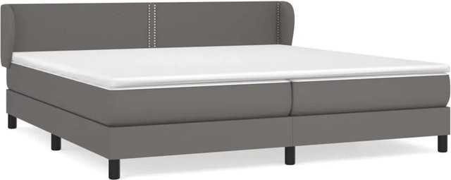 vidaXL Boxspringbett Hybrid mit Matratze und Taschenfederkern, Grau, B/T/H: 200 x 200 x 78 cm - Bild 1