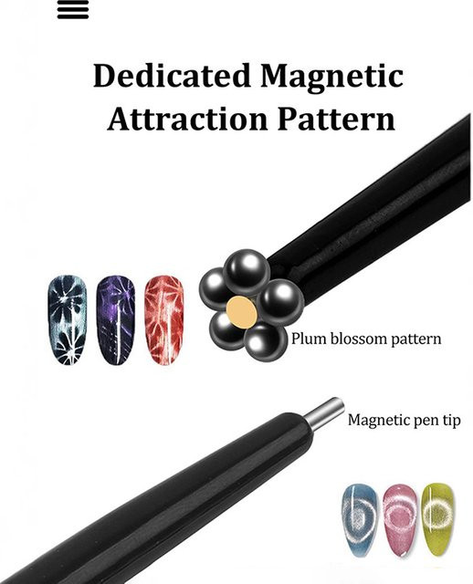 KuZHEN Nail Art Cat Eye Magnetstift, Unisex - Bild 1