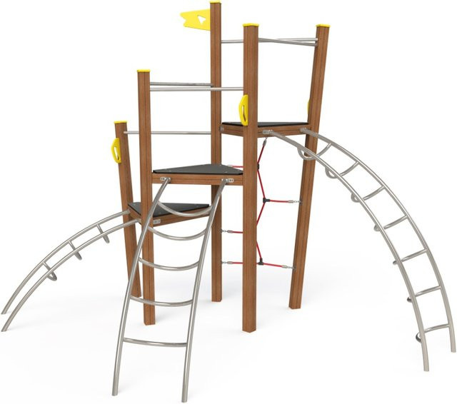 Kletterleiter Bogenleiter 100cm aus Edelstahl - Bild 1
