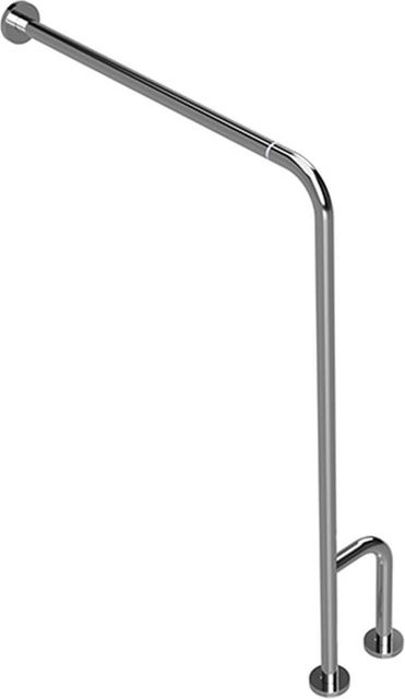 Brillantbad BELP Stützgriff Rechts steckbar mit Abdeckung Edelstahl poliert Silber, H x B x T: 86,6 x 84,0 x 23,0 cm, 120 kg Traglast für Bad & WC - Bild 1