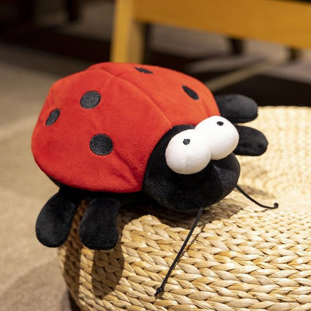 Bienenpuppe Plüschtier, Siebenstern-Marienkäferpuppe, 25cm - Bild 1
