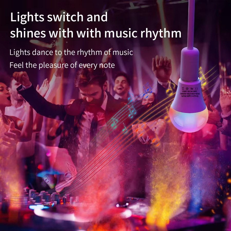 Tuya Smart WiFi LED-Glühbirne E27 mit App-Steuerung und Sprachsteuerung für Amazon Alexa und Google Assistant von GGBEE - Bild 2