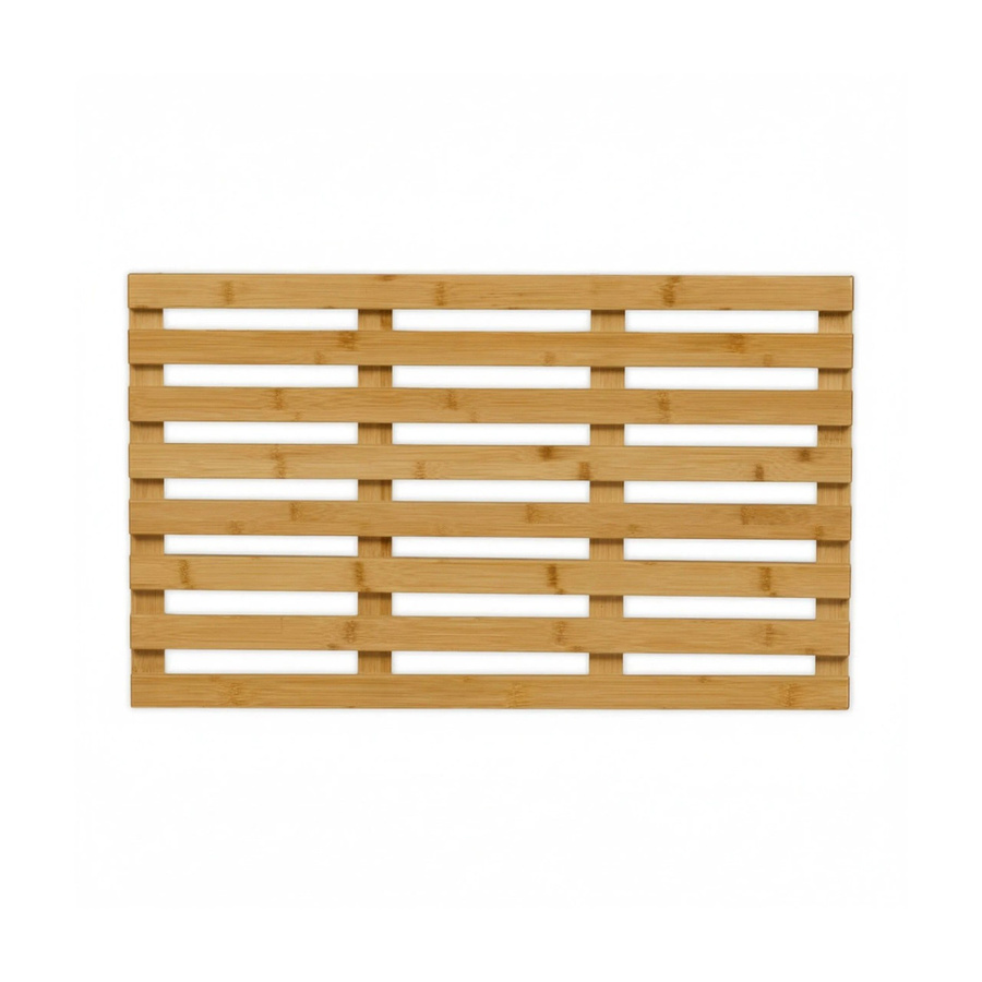 Relaxdays Badematte aus Bambus in Braun, B/T/H: 66 x 40 x 3,5 cm - Bild 2