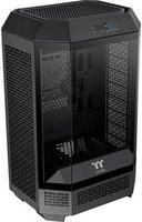 Thermaltake The Tower 300 Micro-Tower Gaming-Gehäuse Schwarz mit USB-C und 2 vorinstallierten Lüftern - Bild 1