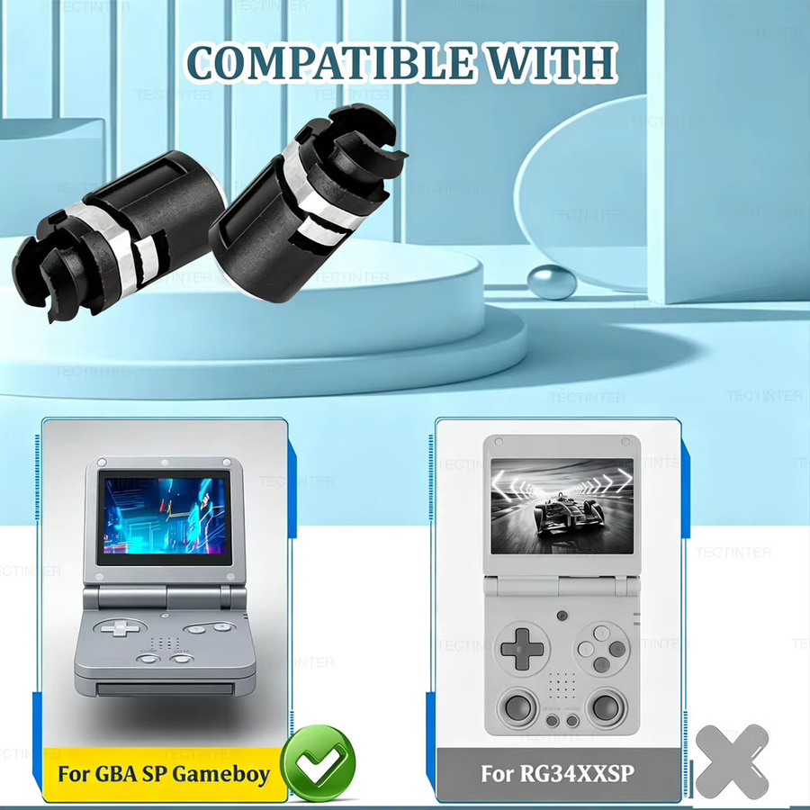 Nintendo Ersatz-Drehwellenspindelgelenk für Gameboy Advance SP in Schwarz - Bild 6