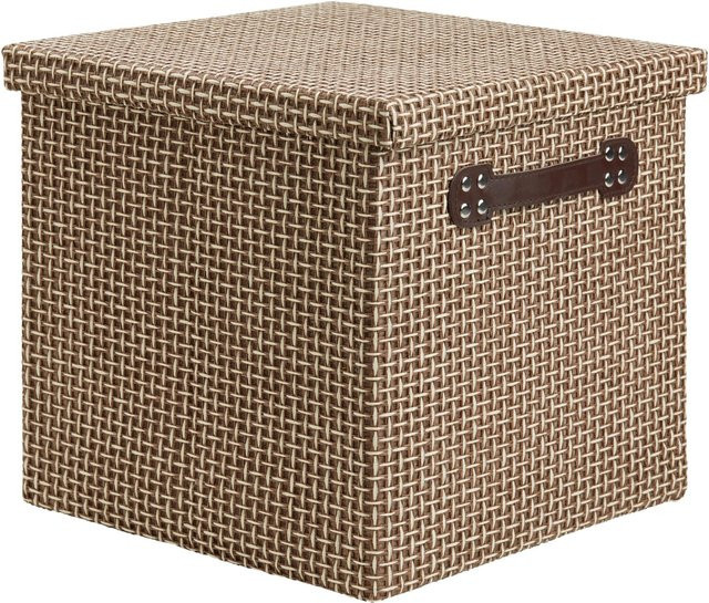 Mömax Box Foldable mit Deckel in Braun B: 30,0 cm, T: 30,0 cm, H: 29,5 cm - Bild 1