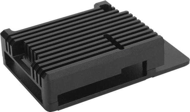 Koogeelife Aluminiumlegierung Kühlkörper Gehäuse Schutzhülle für Raspberry Pi 4B in Schwarz - Bild 1