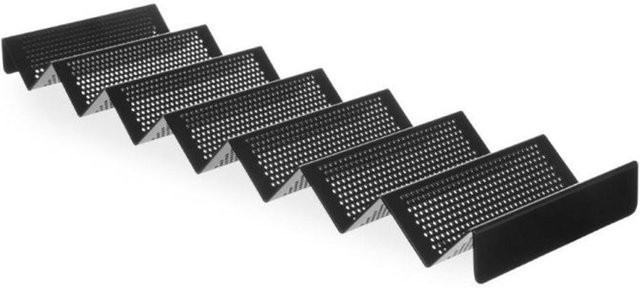 Hendi Präsentationsständer für 7 Hotdog-Sandwiches, perforiert, Schwarz, Metall/Aluminium - Bild 1