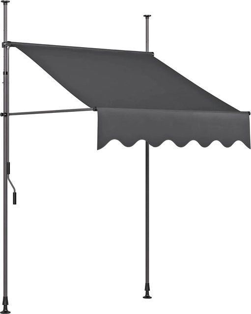 Garden Pleasure Klemmmarkise Anthrazit B: 300 cm, H: 200 cm - Bild 1