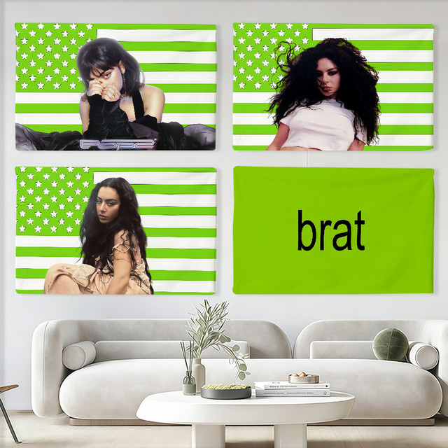 Charli XCX Flagge von Warner Bros. als Wandkunst und Dekoration für Party, Club oder Outdoor, B/H: 60 x 40 cm - Bild 1