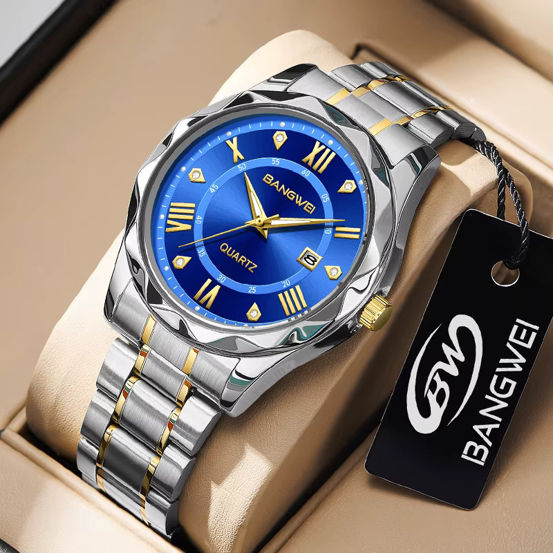 LIGE Armbanduhr Quarz, Edelstahl, Blau, Herren - Bild 5