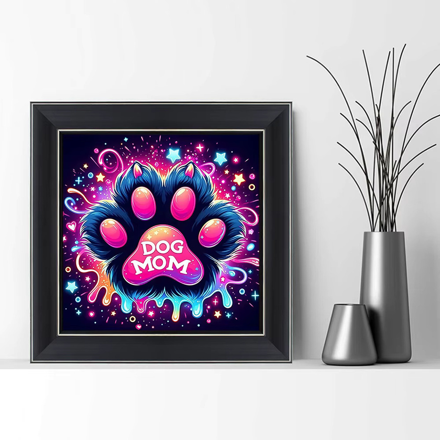 EverShine DIY 5D Diamant-Stickerei Set mit Pfoten-Design in Multicolour, Breite: 20 cm, Höhe: 20 cm - Bild 3