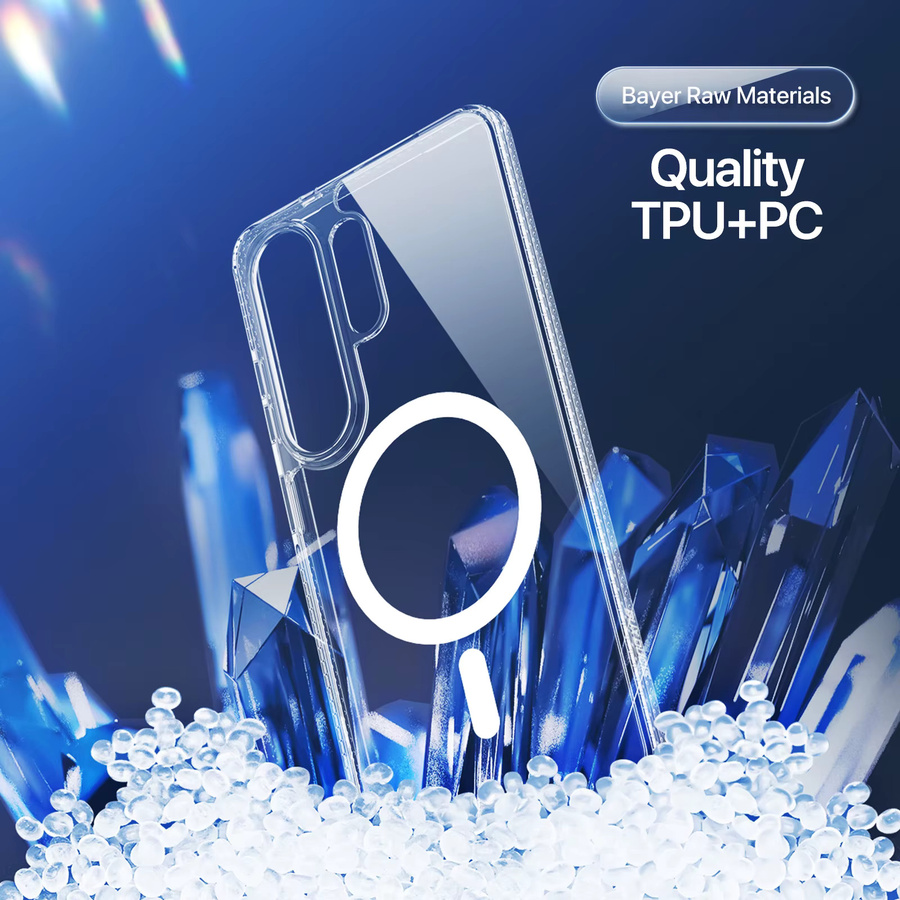 DUX DUCIS Magnetische Transparente Handyhülle für Samsung Galaxy S26 Ultra, S26 Plus, S25 Ultra und S25 Edge mit sturzsicherem TPU-Rahmen - Bild 4