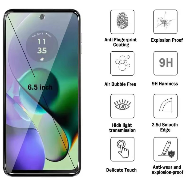 4er-Set gehärtetes Glas Displayschutz für Motorola G8 G04 G13 G14 G04 G22 G24 G31 G32 G41 G52 G53 G54 G62 G71 G73 G82 G84 G85 in Transparent - Bild 2