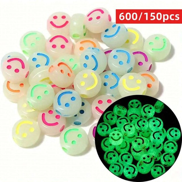 QYWCTZ Acrylperlen, 7 mm, leuchtend, dunkle Farben, Unisex - Bild 1