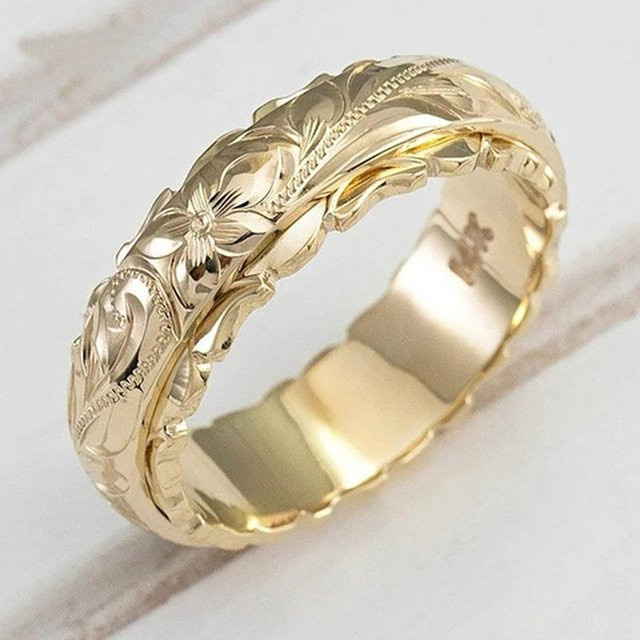 KaiTingu Jewelry Ringe, Edelstahl, Gold, Damen - Bild 1
