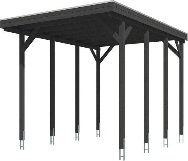 SKANHOLZ Caravan-Carport Friesland aus Fichte mit Stahldach in Schiefergrau, B: 402 cm, T: 555 cm - Bild 4
