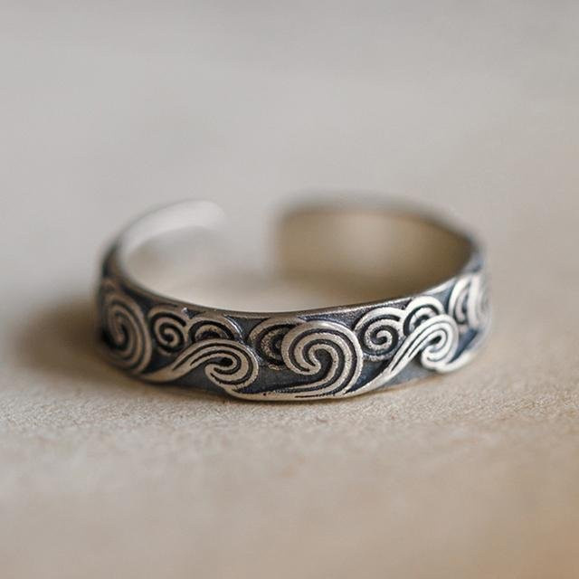 Allbestart Ring, Wolken, weiß, Damen, Resizable - Bild 1