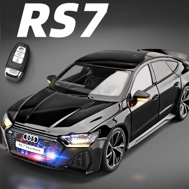 MAKEDA RS7 GTR Automodell, Maßstab 1:18, Licht und Sound, Metall - Bild 1