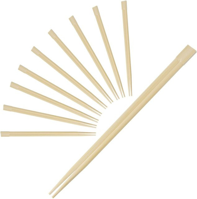Fackelmann Essstäbchen aus FSC-zertifiziertem Bambus, Beige, 20 Stück, Länge: 23 cm - Bild 1