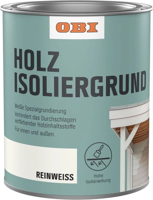 OBI Holz-Isoliergrund Weiß wasserbasiert 2,5 l - Bild 1