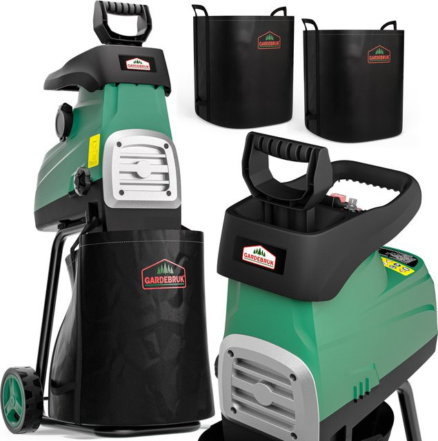 Leiser Asthäcksler mit 3100W Leistung für Äste bis 44mm inklusive 2x 60L Sammelbeuteln, 17kg - Bild 1