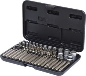 KS Tools TX-Steckschlüssel- und Bit-Satz aus Chrome Vanadium, 57-teilig, Silber - Bild 1