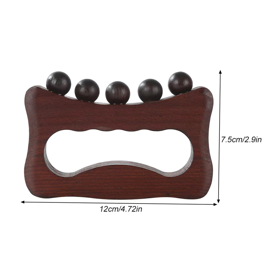 YQQGD Holz-Gua Sha Massagebrett für Gesicht und Körper, Unisex - Bild 2