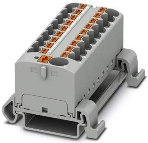 Phoenix Contact Verteilerblock 3273768 Zugfeder Grau 8 Stück - Bild 1