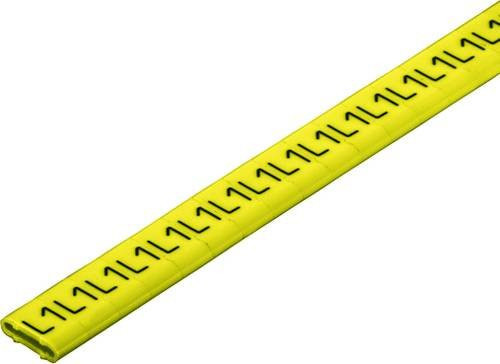Weidmüller CLI M 2-6 GE/SW L1 CD Kennzeichnungsring in Gelb mit Aufdruck L1, Außendurchmesser-Bereich 10 bis 317 mm - Bild 1