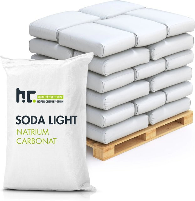 Höfer Chemie Natriumcarbonat Soda in technischer Qualität, weißes Granulat, 20 x 25 kg - Bild 1