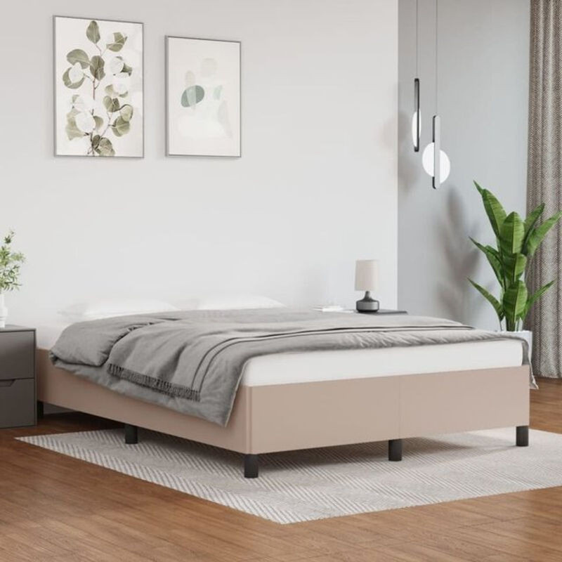 Polsterbett vidaxl in Braun aus Kunstleder mit B/T: 140 x 200 cm - Bild 1
